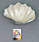 Julia Knight Tahitian Clam Shell 8 Inch Serving Bowl Enamel. Fixed Price $47.00.