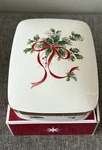 Vintage Mikasa Palatial Holly Gold Candy Dish /trinket Hostess Gift. Fixed Price $12.99.