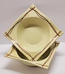 Lot Of -rim Soup Bowls Mystic Cove Yellow By Studio Nova -HA102 -8 Inch Width. Fixed Price $19.99.
