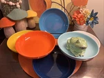 6 Sweese Pasta Bowls Porcelain Salad Serving Multicolor 8. Fixed Price $59.00.
