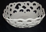 Ceramic Openwork Bread Serving Basket White Tabletops Gallery (S5). Fixed Price $34.99.