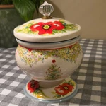 The Pioneer Woman Stoneware Art Pottery Bowl Floral Pattern Lidded Decorative. Fixed Price $23.00.