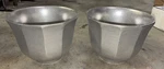Bon Chef 9107-N Aluminum Display Bowl Hexagonal Salad 8.5 Set Of 2. Fixed Price $100.00.