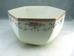 Christopher Stuart Bone China Spring Crest Y1013 8" Octagonal Vegetable Bowl. Fixed Price $28.50.