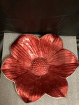 Julia Knight Lily Shallow Pomegranate 12" Bowl. Fixed Price $50.00.
