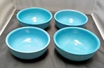Lot 4 Crestware 5 1/2" Soup Cereal Bowls Blue Ceramic Heavy Duty Restaurant. Fixed Price $24.00.