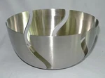 Retro Modernist Inspired American Metalcraft Brushed Stainless Steel 1/8" Bowl. Fixed Price $23.97.