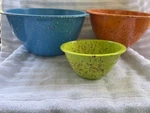 Zak! Designs Confetti Set Of 3 Nesting Serving Bowls Durable Melamine. Fixed Price $65.00.