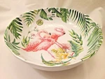 Michel Design Works Serveware Flamingo Melamine Round Bistro Serving Bowl. Fixed Price $37.99.