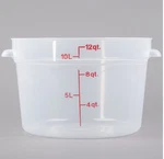 Cambro RFSCW12135 Round Storage Container Translucent Quart Nsf. Fixed Price $8.00.