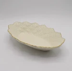 Jacquard Gold By Lenox Large Oval Fluted Dish. Fixed Price $23.37.
