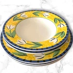 Vintage Set 5 Mikasa Fashion Plaza Flower Fest Soup Bowls 2 + Dinner Plates 3. Fixed Price $69.97.