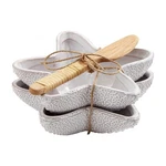 Mud Pie Starfish Dip Cup Set, White, 1/2" X 5. Fixed Price $30.88.
