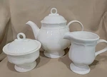 Lot Mikasa French Countryside F9000 *teapot & Lid Sugar Bowl Creamer Exc. Fixed Price $99.00.