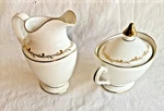 Royal Doulton Rondo H4935 Creamer & Lidded Sugar Bowl Vintage Bone China England. Fixed Price $47.30.