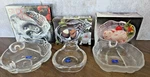 Studio Nova Glass Tidbit Bowls Set 3 Pumpkin Pear Bear Fall Candy Dish. Fixed Price $19.59.