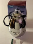 Rare Vntg Oggi Eclipse 1-LITER Insulated Thermal Glass Liner Vacuum Carafe 6510. Fixed Price $27.45.