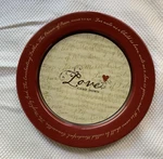 Dayspring Love Came Down Plate 57442 Bible Verse Red Cream 2011 Christian. Fixed Price $24.85.