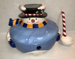 Elements Holiday Whimsical Snowman Covered Christmas Soup Tureen W/ladle New. Fixed Price $34.99.