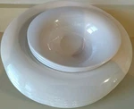 6 Carlisle 'halcyon Lily' Melamine Bowls (ivory): Lg. HAL15S And Sm. HAL13S. Fixed Price $13.99.