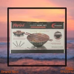 Parini 4-PC Melamine Ramen Bowl Set Serveware With Natural Wood Chopsticks Usa. Fixed Price $19.99.