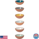 Now Designs Terracotta Pinch Bowl Set, Soy Sauce Dish, Of 6, 1 Oz, Multicolo. Fixed Price $29.83.