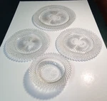 Anchor Hocking Miss America Clear Glass Dinner Salad Plates Cereal Bowl. Fixed Price $15.30.