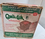 Vintage Qwik-cook Newspaper Grill Cooks With Box. Fixed Price $24.42.