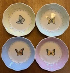 Lenox Butterfly Meadows By Louise Lawyer Fruit Dishes Bowl 5 1/4 -set Of. Fixed Price $45.99.