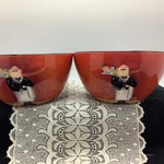 2- Certified International Tracy Flickinger Bistro Chef Waiter Cereal Bowls. Fixed Price $22.95.