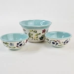 The Pioneer Woman Kari 4 Ramekin & 2 Dipping Bowls Floral Scalloped Stoneware. Fixed Price $24.95.