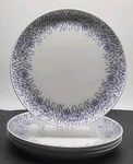 Mikasa Marina Set Of 4 Dinner Plates 11" White Bone China Blue. Fixed Price $47.99.