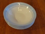 Martha Stewart Everyday France Coupe Cereal Bowls MTW28 Blue Bands Lot Of 6. Fixed Price $29.95.