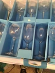 Vintage Arcoroc Cabernet Cardinal Glassware Wine Sample Case 14 Glasses. Fixed Price $30.52.