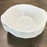 Set Of 4 Homer Laughlin White Dover Ironstone Colonial Handled Soup/cereal Bowls. Fixed Price $39.95.