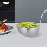 5PCS Stainless Steel Salad Bowl Food 15CM Silver For Storage Serving Prep. Fixed Price $80.28.