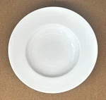 Kensington Set Of 3 Rim Soup / Pasta Bowls 9.5" Martha Stewart Macys Whiteware. Fixed Price $74.99.