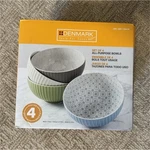 Denmark Set Of 4 Multicolor Round Bowls Abstract Pattern. Fixed Price $35.00.