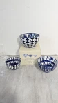 West Elm Cobalt Blue Indigo Tie Dye Nesting Kitchen Bowls Set Of 3 New Box. Fixed Price $19.99.