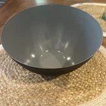Normann Gray Enamel On Matte Black Krenit Bowl Copenhagen Denmark Modernist 9. Fixed Price $47.99.