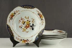 Vintage China Canton Fair Home Beautiful Premier ME217 5PC Soup Pasta Bowls. Fixed Price $33.65.