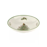Spode 9" Christmas Tree Pasta Bowl - Green/beige Festive Holiday Serveware. Fixed Price $30.00.