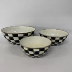 Mackenzie-childs Enamel Mixing Bowl, Serving For Entertaining, Set Of 3. Fixed Price $74.95.