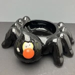 Ganz Halloween Spider Candy Dish Bowl With Face Black Ceramic Table Decor. Fixed Price $14.99.