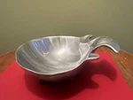Vintage Trinket Footed Dish The Wilton Co Seashell Shape Bowl Silvertone Metal. Fixed Price $17.50.