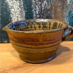 Ceramic (vintage 1978 ) Hand Thrown Batter Bowl. Fixed Price $82.00.