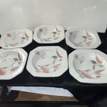 Mikasa Continental 3003 Silk Flowers Octagonal Soup Bowls Set Of 6 Oven Safe. Fixed Price $70.00.