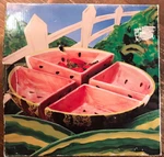 Boston Warehouse Ceramic Watermelon Bowls Set Of Four. Fixed Price $24.99.