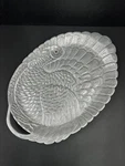 Arthur Court Designs Turkey Platter Jeweled Eye Metal 1987 Vintage 26 X 17. Fixed Price $165.00.