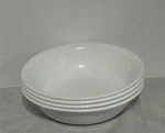 4 Corelle Winter Frost White Bowls Set Dessert Berry Fruit 5 3/8" Lot 10 Oz. Fixed Price $21.60.